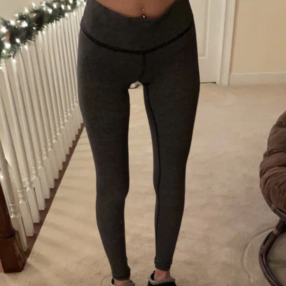 Lululemon Wunder Under Full Length Knit Leggings Size 6